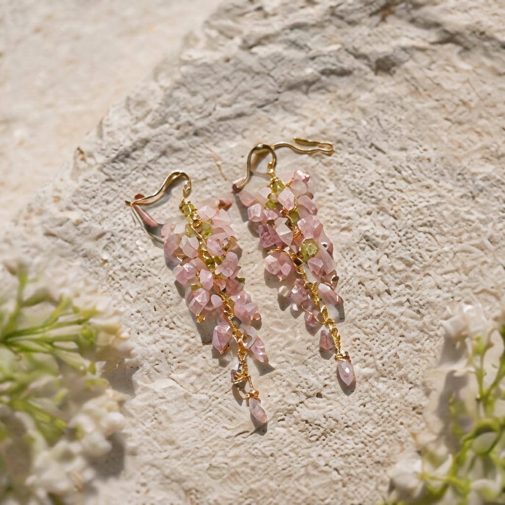 Aelara jewelry on sunlit stone